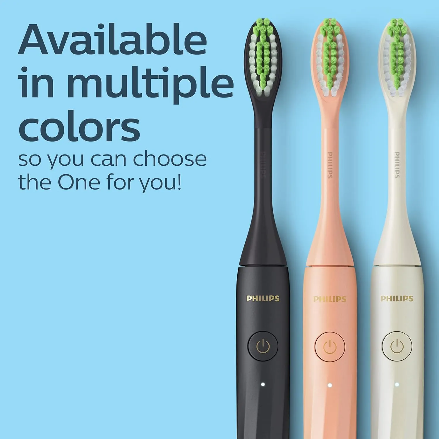 Philips One by Sonicare Rechargeable Toothbrush, Snow, HY1200/07