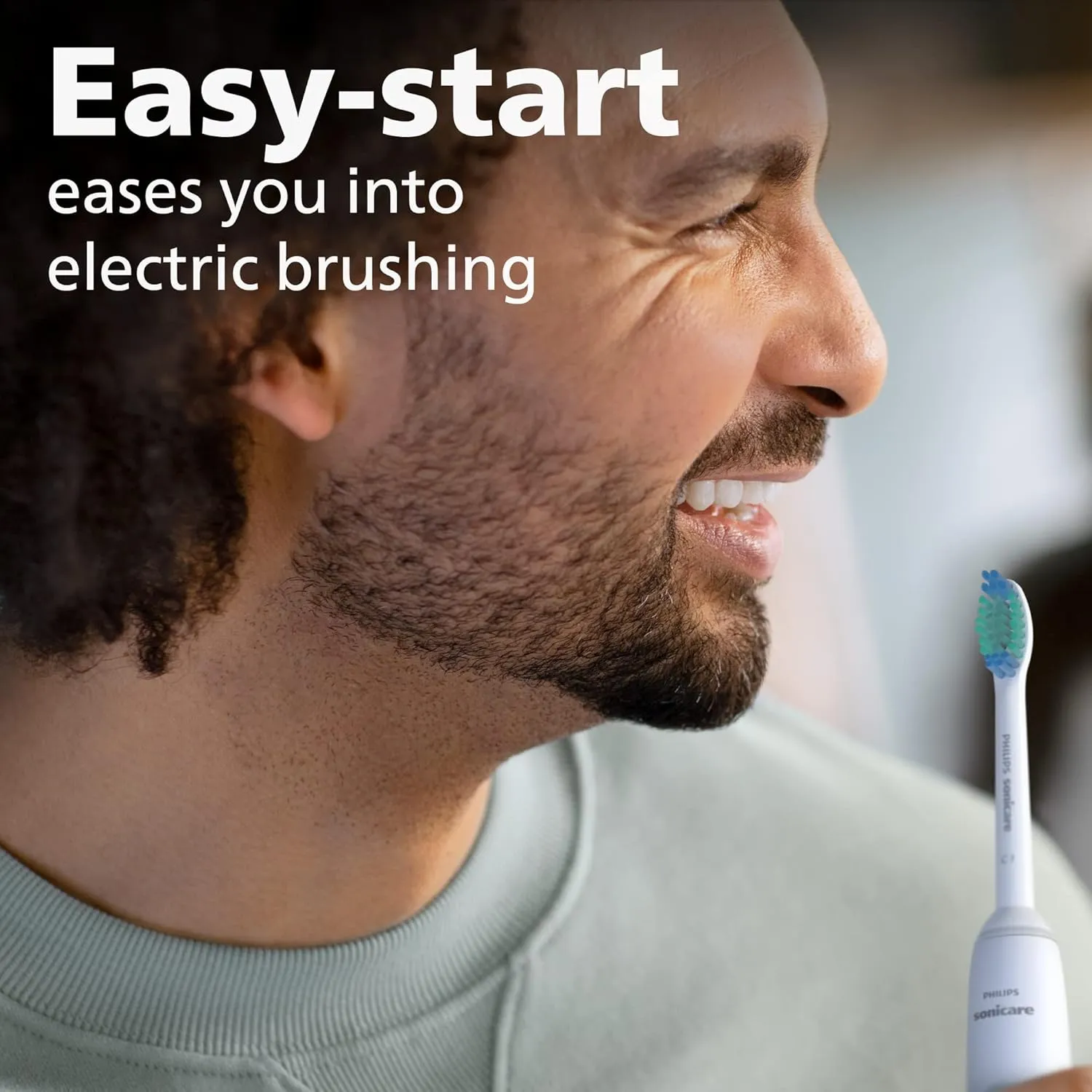 PHILIPS Sonicare 2100 Power Toothbrush, Rechargeable Electric Toothbrush, White Mint, HX3661/04