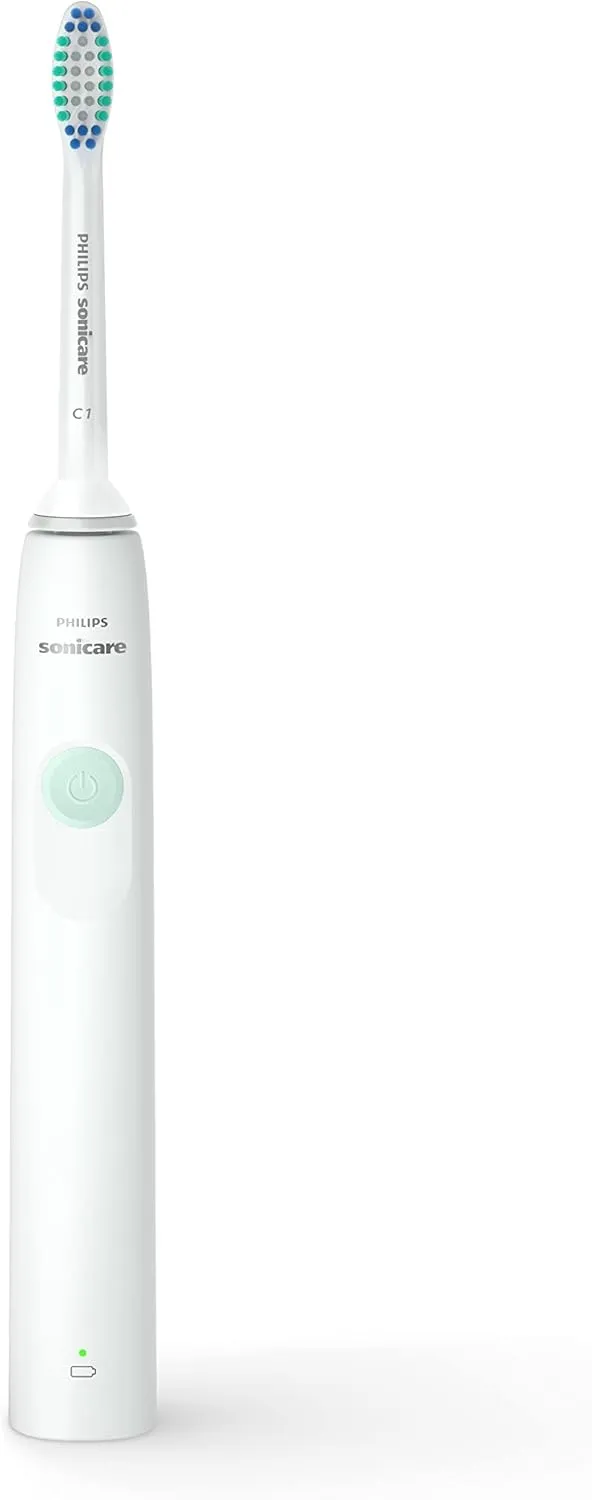 PHILIPS Sonicare 2100 Power Toothbrush, Rechargeable Electric Toothbrush, White Mint, HX3661/04