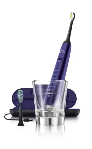Philips Sonicare Diamond Clean Rechargeable Toothbrush w/Deep Clean Mode with Adaptive Clean Brush Head, Purple
