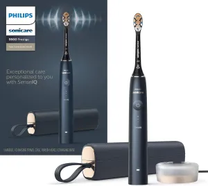 Philips Sonicare DiamondClean Prestige 9900 Rechargeable Electric Toothbrush with SenseIQ, Midnight