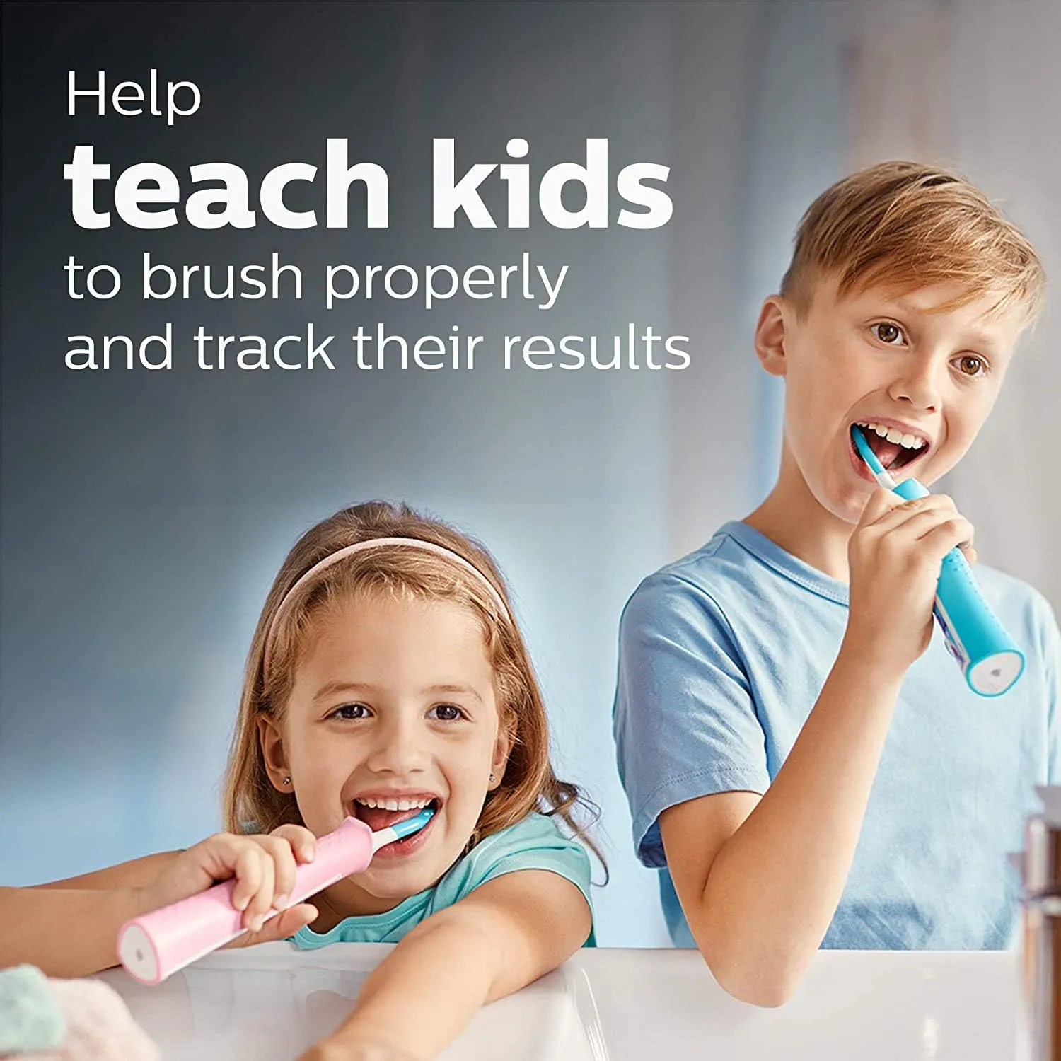 Philips Sonicare for Kids 3  Bluetooth Connected Rechargeable Electric Power Toothbrush, Interactive for Better Brushing, Pink, HX6351/41