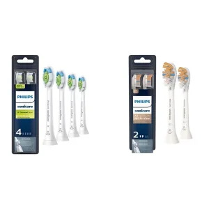 Philips Sonicare Genuine W DiamondClean and A3 Premium All-in-One Replacement Toothbrush Heads