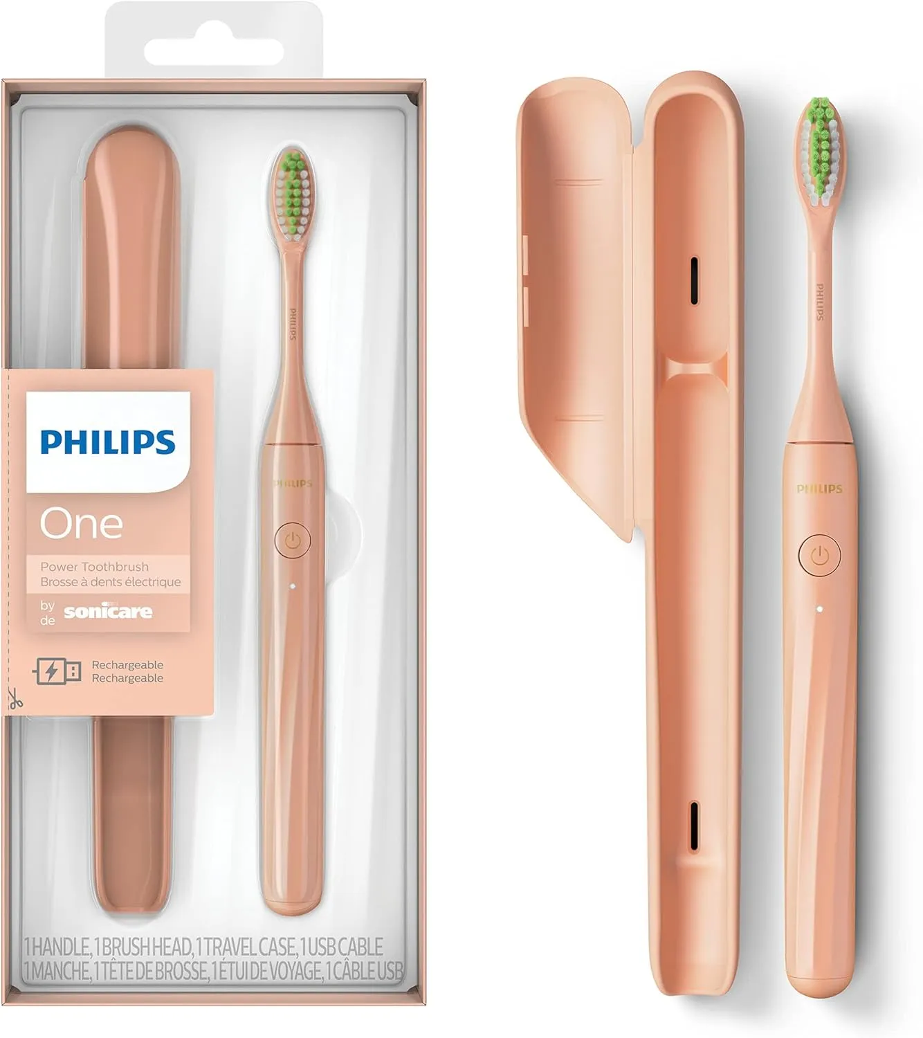 Philips Sonicare One by Sonicare Rechargeable Toothbrush, Shimmer, HY1200/05