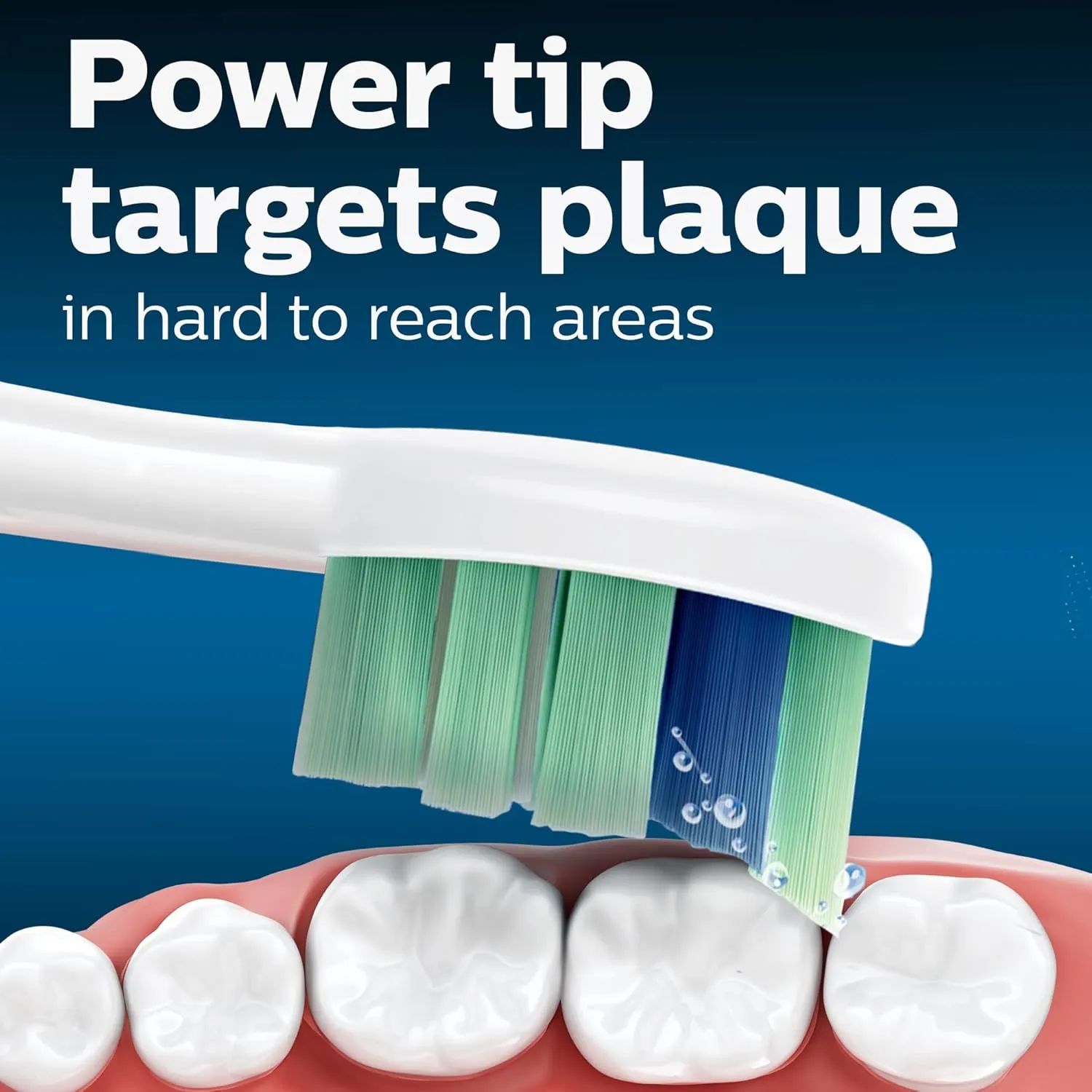 Philips Sonicare Optimal Plaque Control Replacement Toothbrush Heads, HX9024/65, BrushSync™ Technology, White 4-pk