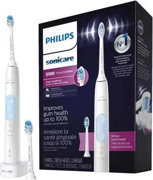 PHILIPS Sonicare ProtectiveClean Electric Toothbrush with Plaque Control Brush Head, Rechargeable Sonicare Toothbrush with Pressure Sensor, Phillips Sonic Toothbrush, Gum Health Brush Head