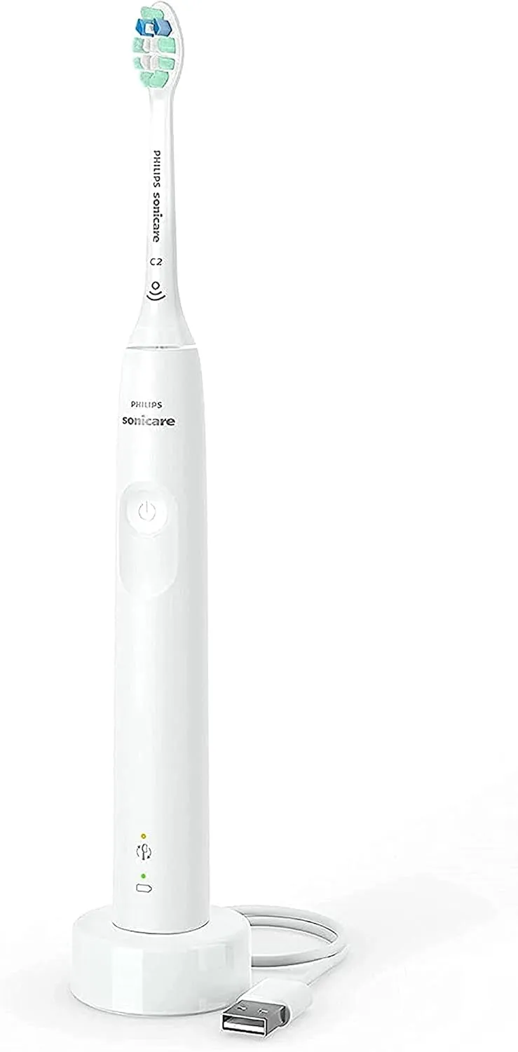 Phillips Sonicare Sonicare ProtectiveClean Removes up to 7x More Plaque, Long lasting 4 day Battery Life Rechargeable Electric Toothbrush, White/Grey