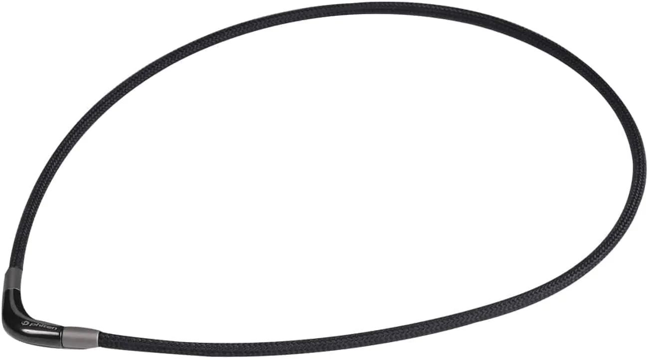 Phiten Metax V-Edge Necklace - Durable Polyester Rope, Permeated with Metax for Sports, Gym, Athletics with Titanium Snap Clasp for Men and Women,