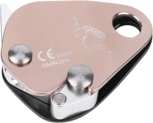 Pilipane Climbing Descender Self Braking Stop Rope Grab Stopper Gear for Mountaineering Made of Quality Aluminum Material Anti Deformation Sturdy and Durable Suitable for Rock Climbing and
