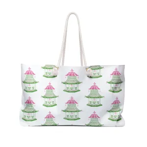 Pink Pagoda Weekender Bag