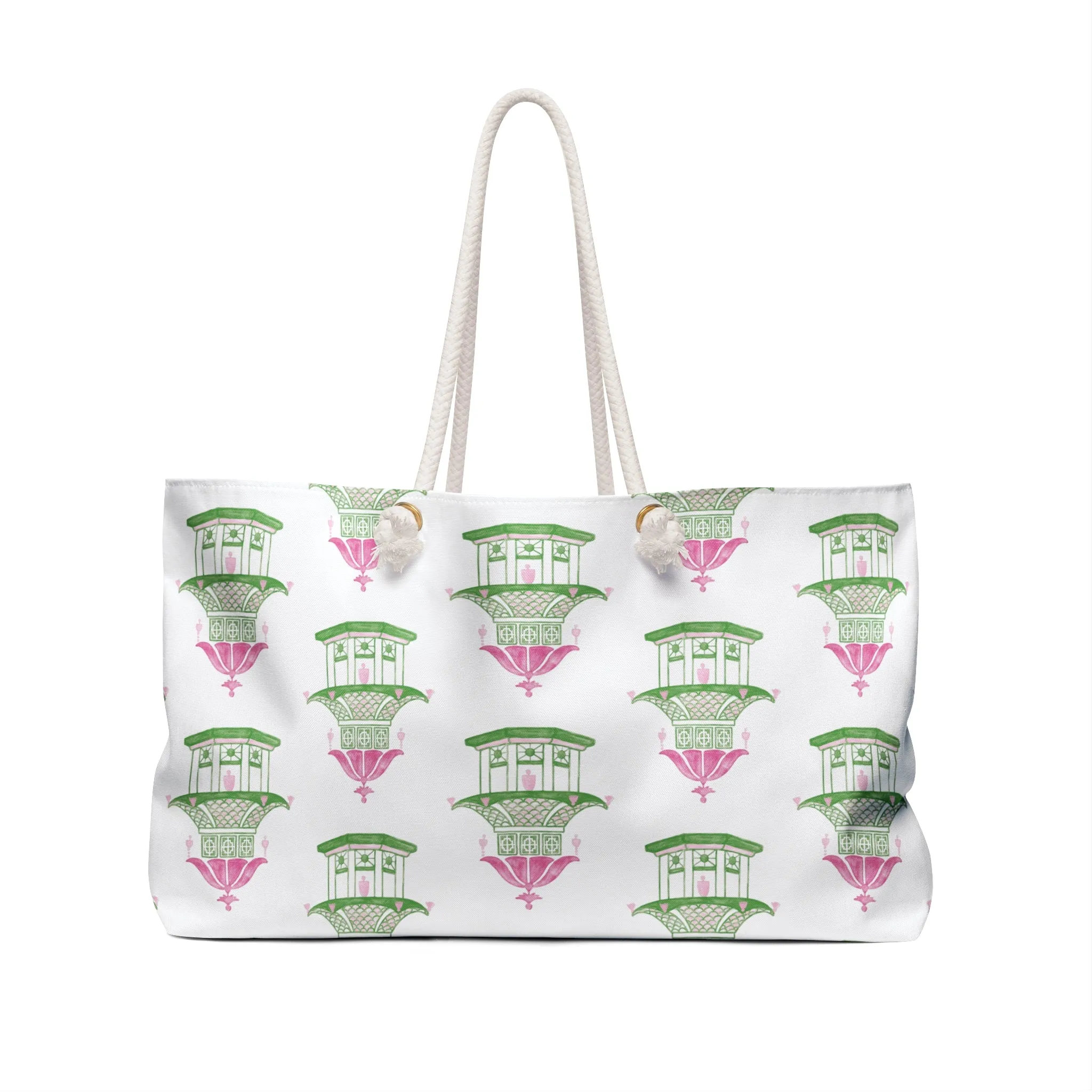Pink Pagoda Weekender Bag