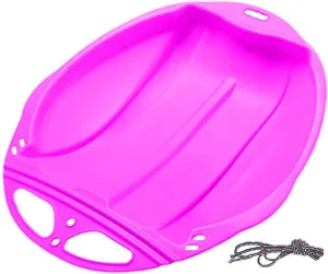 Plastic Snow Sleds for Kids and Adult, Downhill Sprinter Toboggan Snow Sled with 2 Handles, Lightweight Snow Sled, Winter Skiing Outdoor Sledding Snow Grass Sand Board