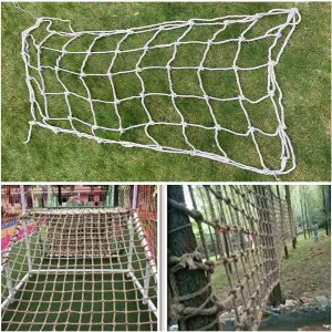Playground Climbing Net Kids Outdoor Rope Net Climbing Safety Tree House Garden Playground Protection Heavy Duty Climbing Rope Safety Net,98.43 * 314.96 inch