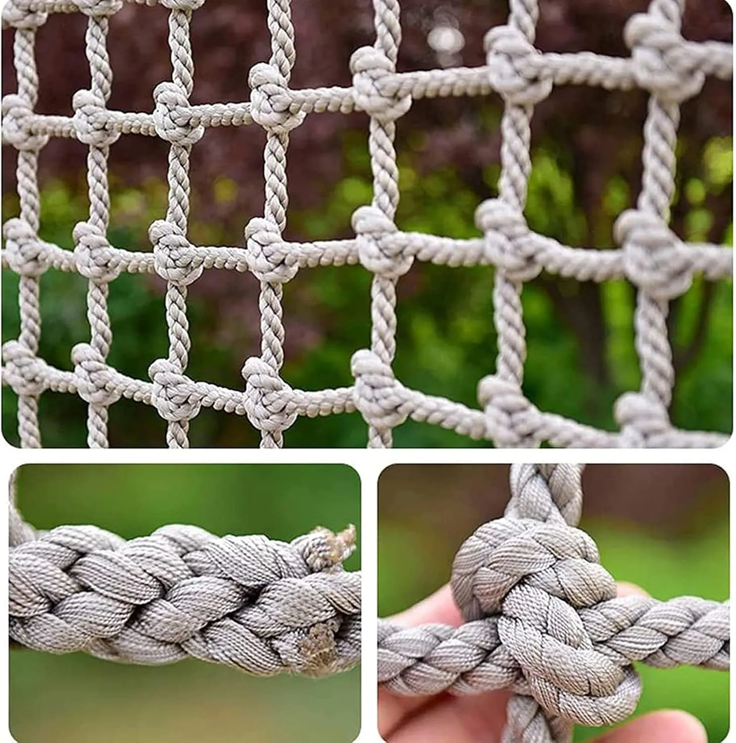 Playground Climbing Net Kids Outdoor,Climbing Cargo Net for Treehouse,10 Mm Thick Outdoor Webbing Net Rope,Children's Fitness Frame Climbing Net Equipment,8 * 8.5m