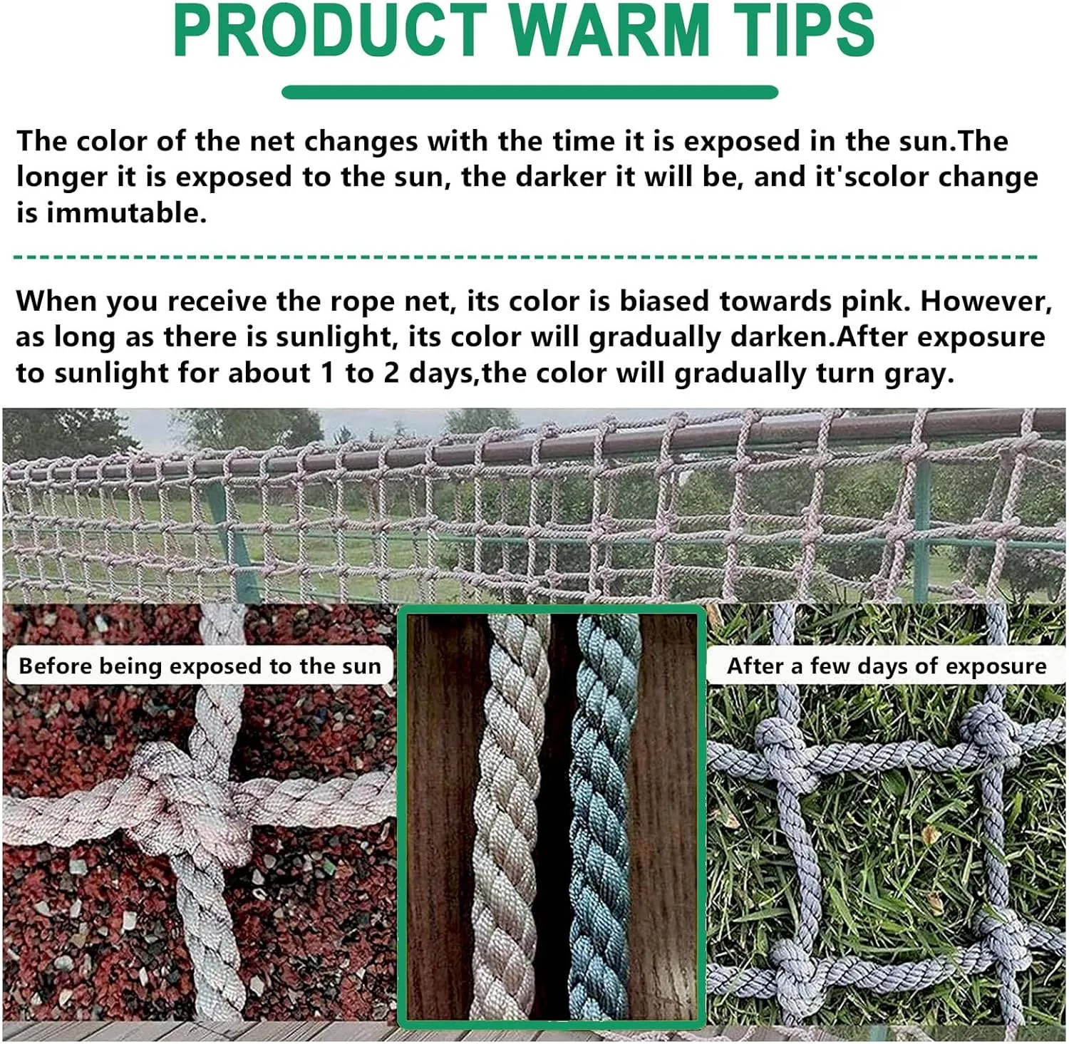 Playground Net for Kids,Climbing Net for Swing Set, Heavy Duty Outdoor Cargo Rope Webbing Net,Military Climbing Cargo Net,14.8 * 31.2ft