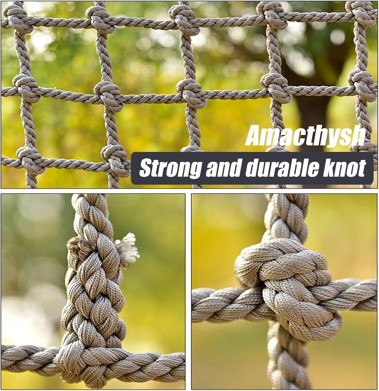 Playground Netting Climbing,Climbing Cargo Net for Adults,Climbing Frame Net Rope for Playground Backyard,7 * 10m