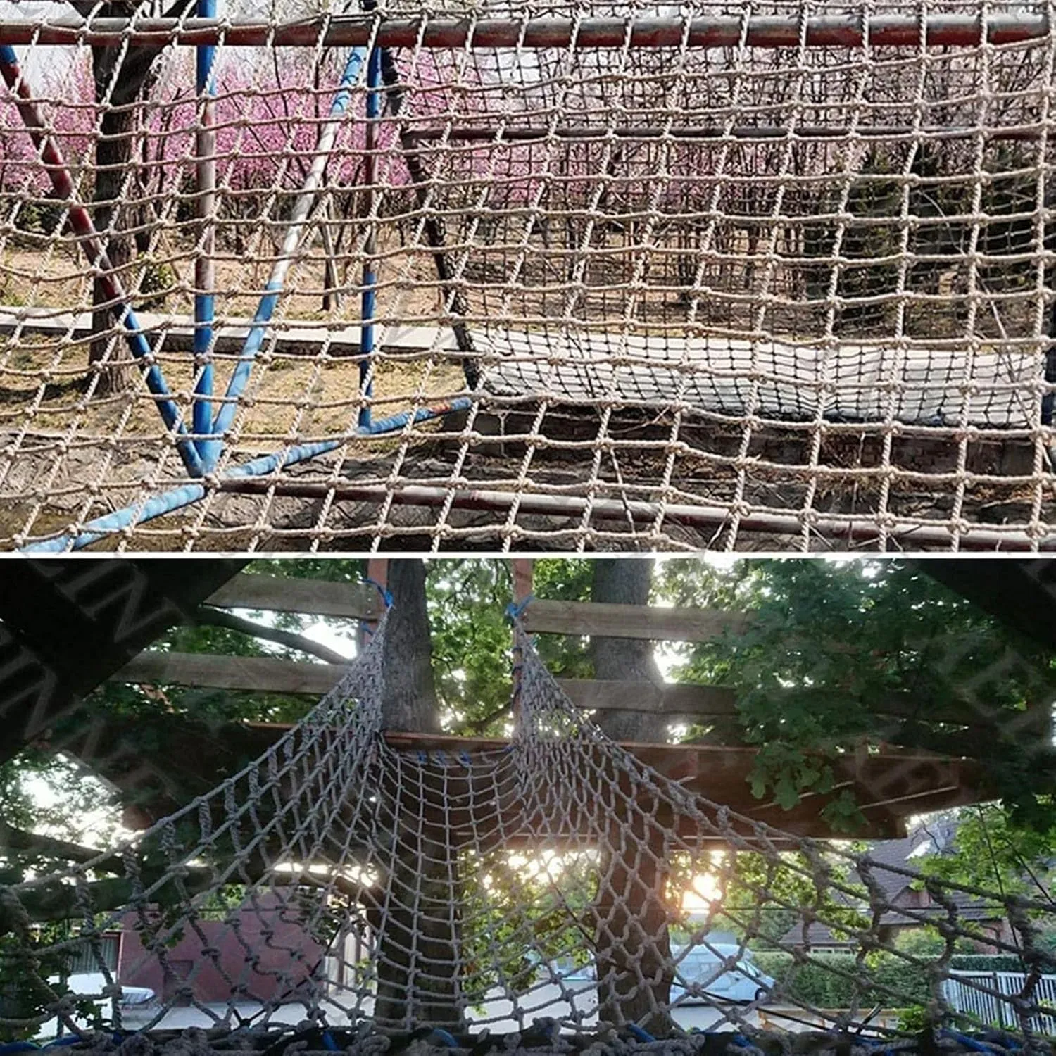 Playground Netting Climbing,Climbing Cargo Net for Adults,Climbing Frame Net Rope for Playground Backyard,7 * 10m