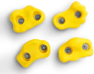 Playset Climbing Rocks Kit Yellow for Jungle Gyms, Play Sets, and Playhouses 4 PK (ROCKYL-BX4)