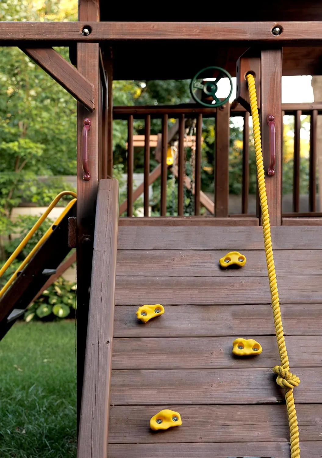 Playset Climbing Rocks Kit Yellow for Jungle Gyms, Play Sets, and Playhouses 4 PK (ROCKYL-BX4)