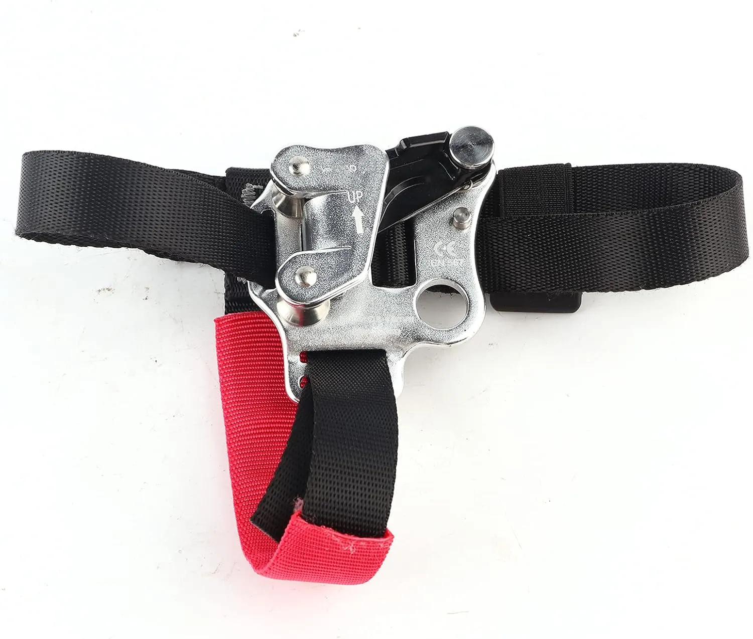 plplaaoo Aviation Aluminum Left Right Foot Ascender for Rock Climbing and Mountaineering Lightweight with Strong Load Capacity and Stainless Steel Grapple Hook
