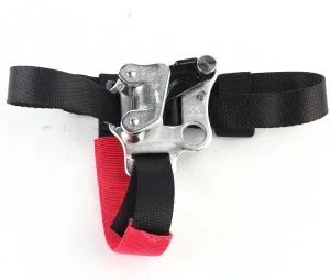 plplaaoo Aviation Aluminum Left Right Foot Ascender for Rock Climbing and Mountaineering Lightweight with Strong Load Capacity and Stainless Steel Grapple Hook