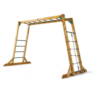 Plum Wooden Monkey Bars | Durable Outdoor Climbing Frame for Kids