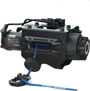 Polaris Pro HD 3500 LB Winch for Sportsman 850, 550, 1000, Wireless Winch Controller, Faster Re-Spooling, 50 FT Synthetic Rope, Auto Stop Technology, for ATV Plowing, Chores, Trail Riding - 2889471