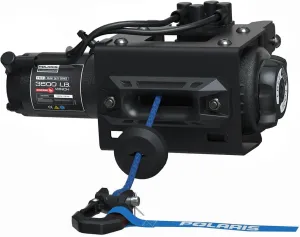 Polaris Winch HD 3500 LB for Sportsman 570, 450, Integrated Winch Mount, Fully Sealed Motor, Premium Synthetic Rope, Easy Install Into Brush Guard, for Sticky, Muddy Off Road ATV Situations - 2884833