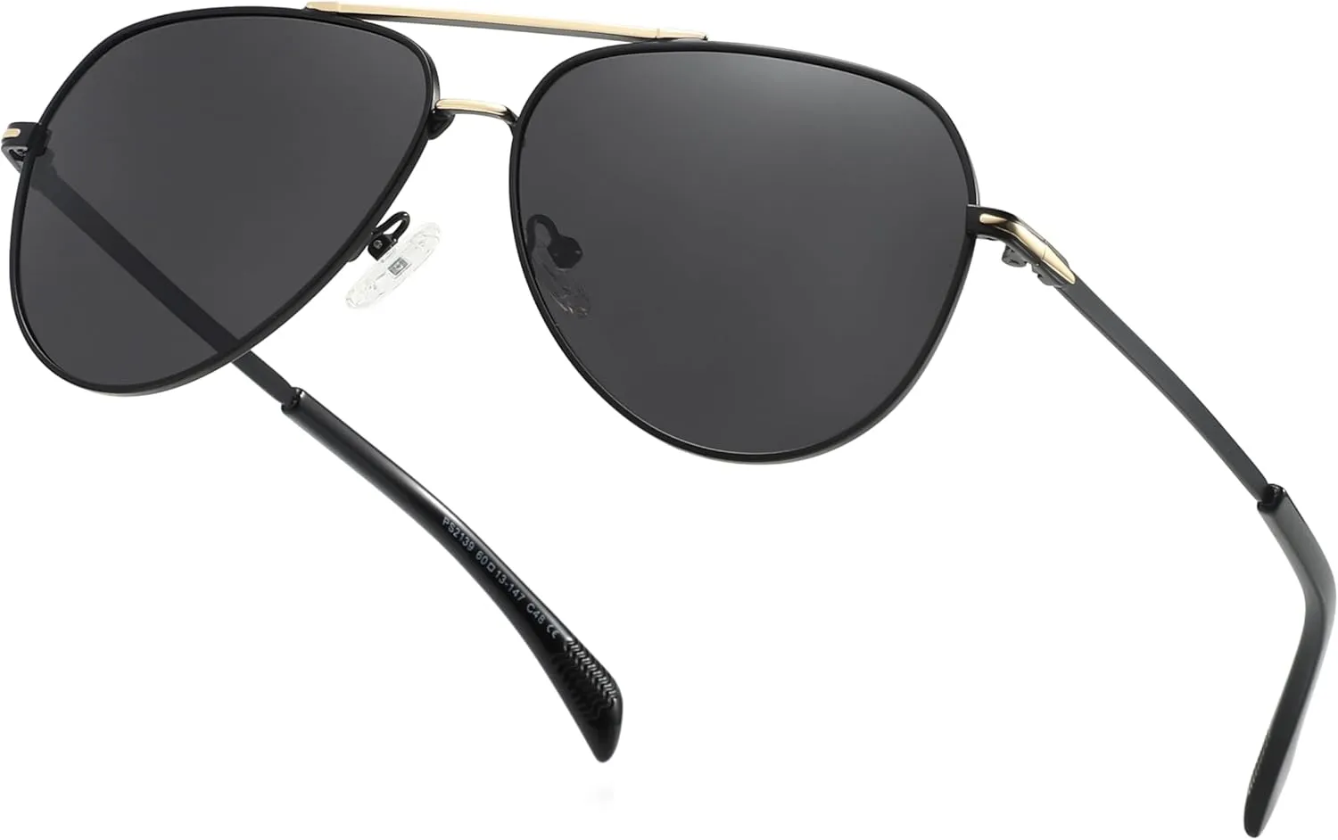 Polarized Aviator Aunglasses for Men and Women UV400 Lightweight Metal Pilot Frame