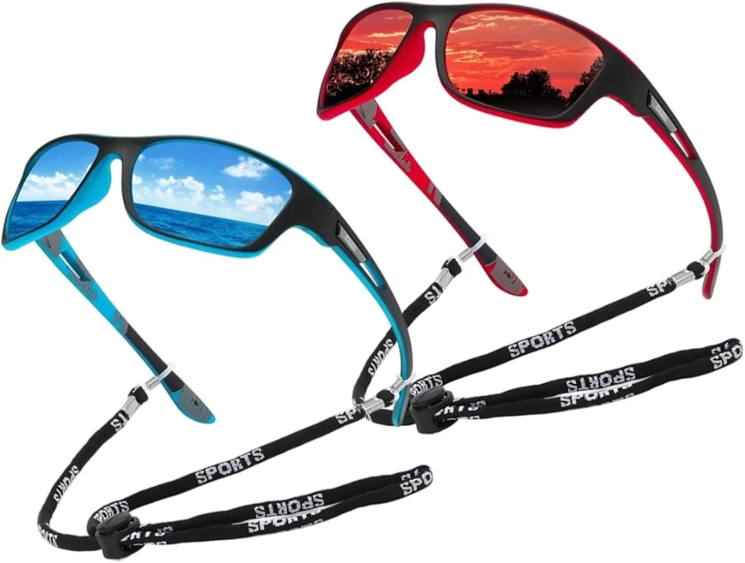 Polarized Sport Sunglasses for Men & Women - UV400 Protection, Anti-Fog, Lightweight & Impact-Resistant Lenses for Fishing, Driving, Hiking, Belay Climbing(A)