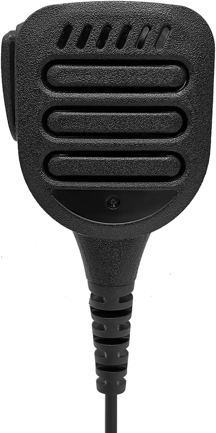 Police Heavy Duty Speaker Mic Hands Free Microphone Hand Held Radio Lapel Mic Shoulder Mics Compatible for baofeng Retevis Kenwood rt21 uv-5r ar152 Walkie Talkies(IP65 Waterproof) (Black)