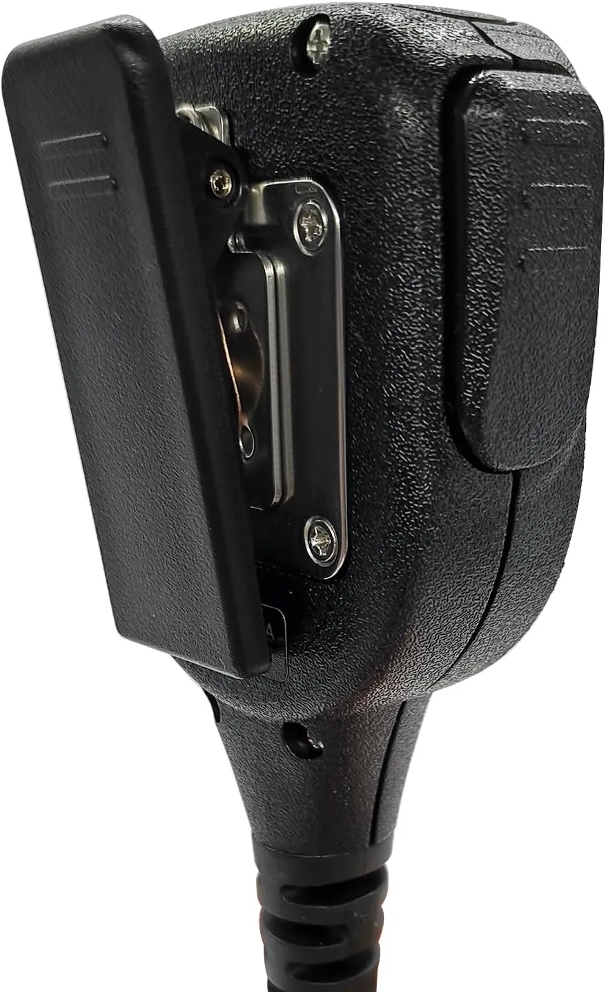 Police Heavy Duty Speaker Mic Hands Free Microphone Hand Held Radio Lapel Mic Shoulder Mics Compatible for baofeng Retevis Kenwood rt21 uv-5r ar152 Walkie Talkies(IP65 Waterproof) (Black)