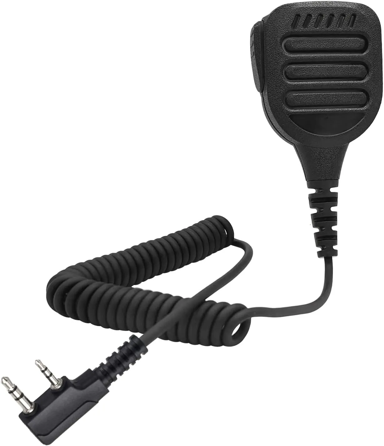 Police Heavy Duty Speaker Mic Hands Free Microphone Hand Held Radio Lapel Mic Shoulder Mics Compatible for baofeng Retevis Kenwood rt21 uv-5r ar152 Walkie Talkies(IP65 Waterproof) (Black)