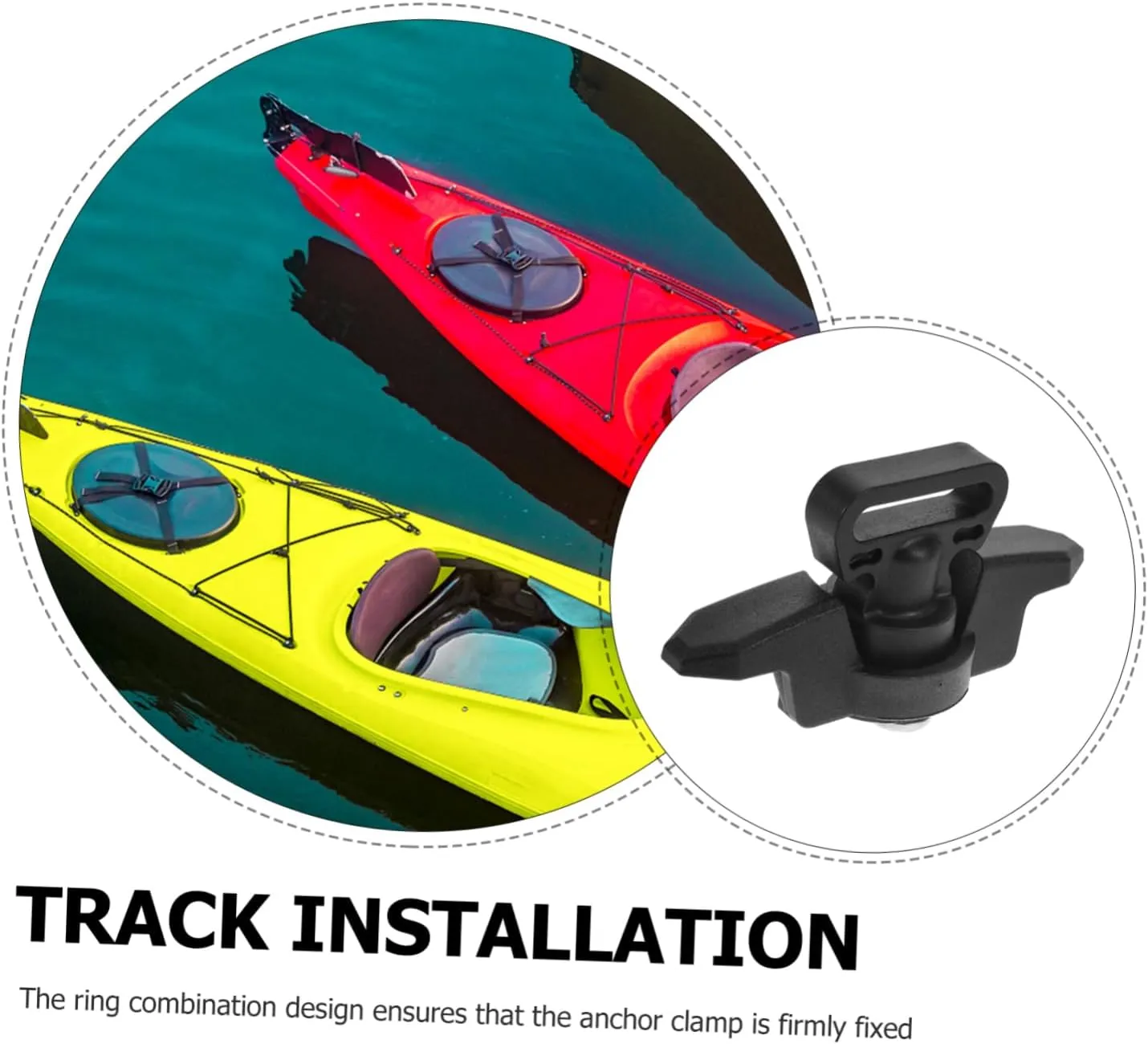 POPETPOP Heavy Duty Boat Cleat for Kayak Docking Durable Anchor Line Cleat Rope Accessory for Secure Mooring Base