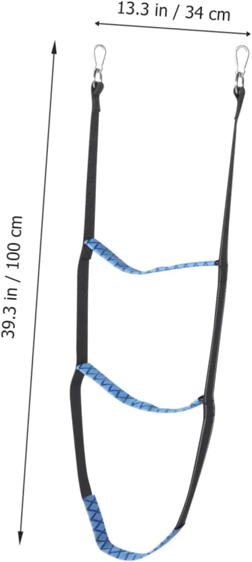 POPETPOP Portable Boat Ladder Step Wear-Resistant Rope Ladder for Kayaks Inflatable Boats Canoes Quick Setup Hooks Non- Design for Safety