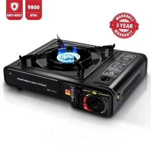 Portable Butane Camping Gas Stove - 9,800 BTU Power