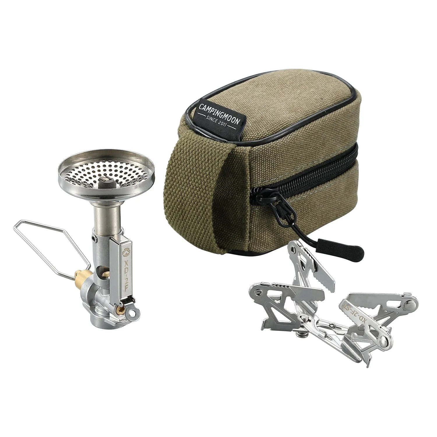 Portable Camping Gas Stove with Ignitor & Flow Regulator Foldable for Outdoor  XD-2F