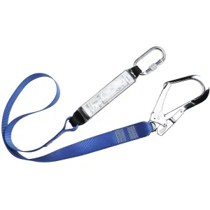 Portwest Webbing Lanyard With Shock Absorber Portwest Webbing Lanyard With Shock Absorber