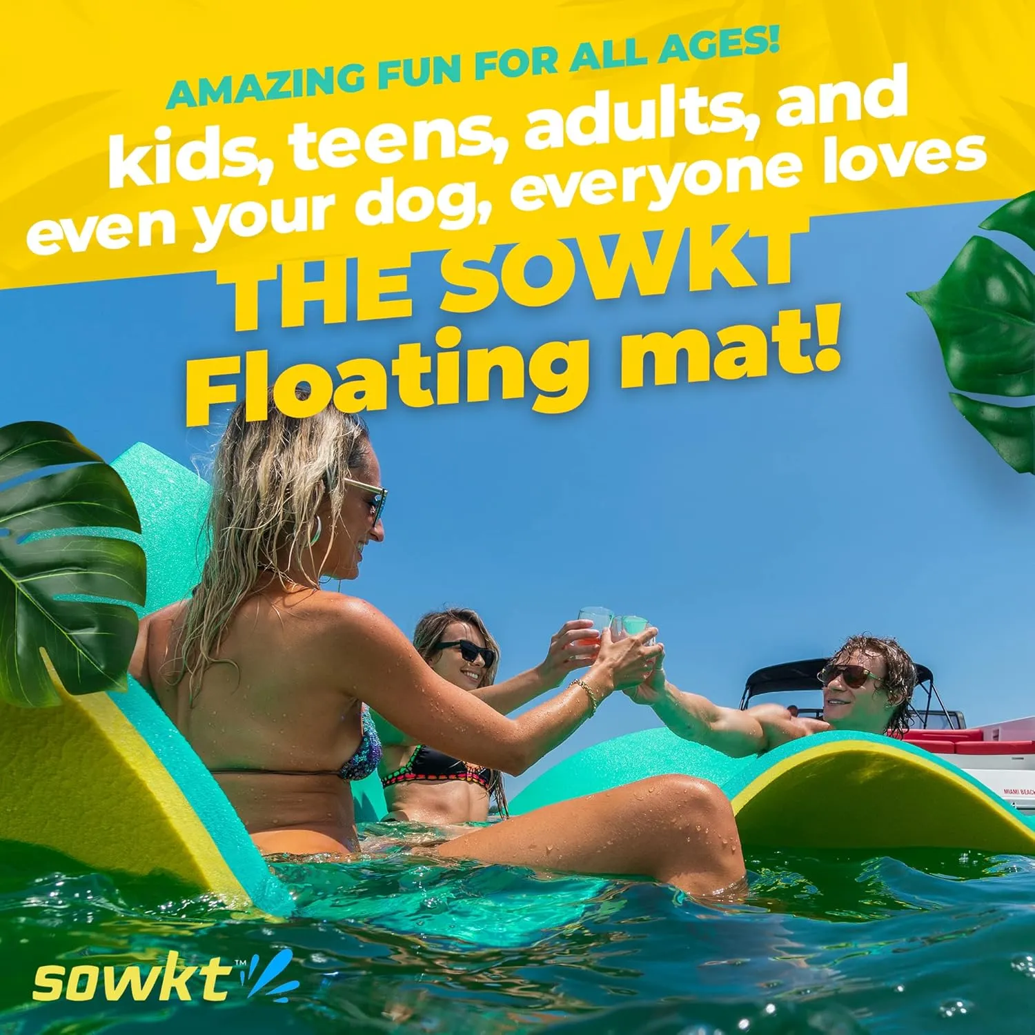 Premium Made in USA Lily Pad (9x6, 12x6 & 18x6 ft) Floating Mat for Lakes and Pools - Great for The Lake, Pool, Boat or as a Floating Dock - Giant Lilly Pad for Adults and Kids