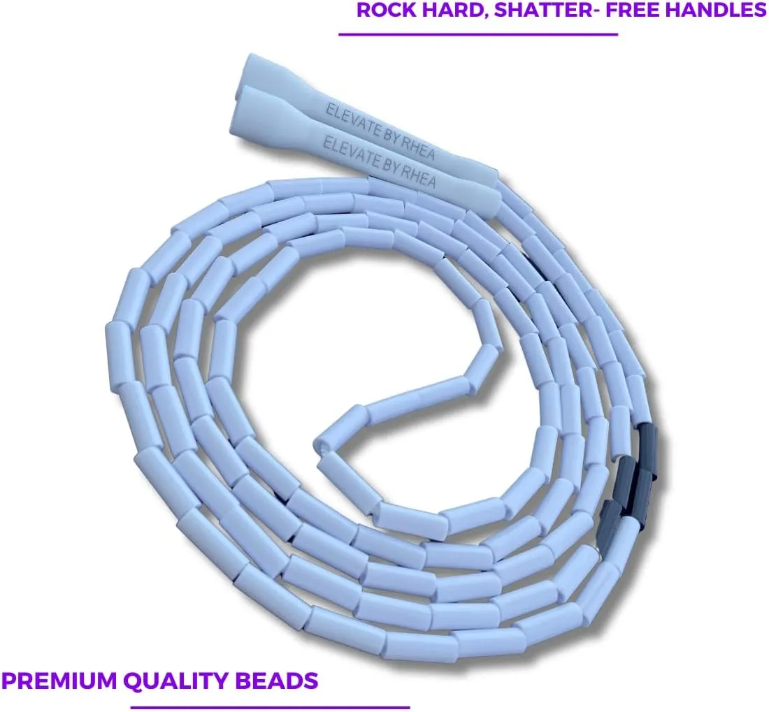 Professional Beaded Jump Rope - 3m Adjustable, Quality Beads & Poly Cord - For Freestyle, Cardio & Tricks - All Levels & Indoor/Outdoor Use