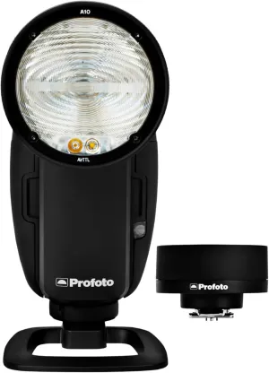 Profoto A10 On-Camera Flash Light for Nikon Bundle with Profoto Connect-The Button-Free Trigger for Nikon (2 Items)