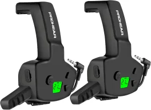 PROHEAR RH08 Walkie Talkie for Howard Leight Impact Sport Electronic Earmuffs, with Rechargeable Battery, Great Signal for Shooting Range Outdoors - 2 Pack