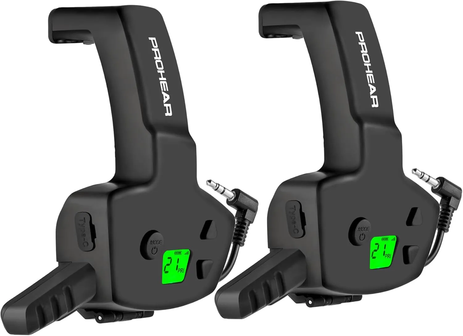 PROHEAR RH08 Walkie Talkie for Howard Leight Impact Sport Electronic Earmuffs, with Rechargeable Battery, Great Signal for Shooting Range Outdoors - 2 Pack