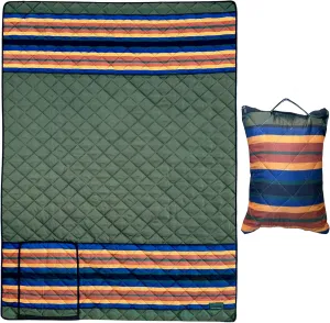 Puffer Blanket - Original Puffy Zippered Picnic, Concert, Festival Throw - Alternative Down Camp Outdoor Blanket