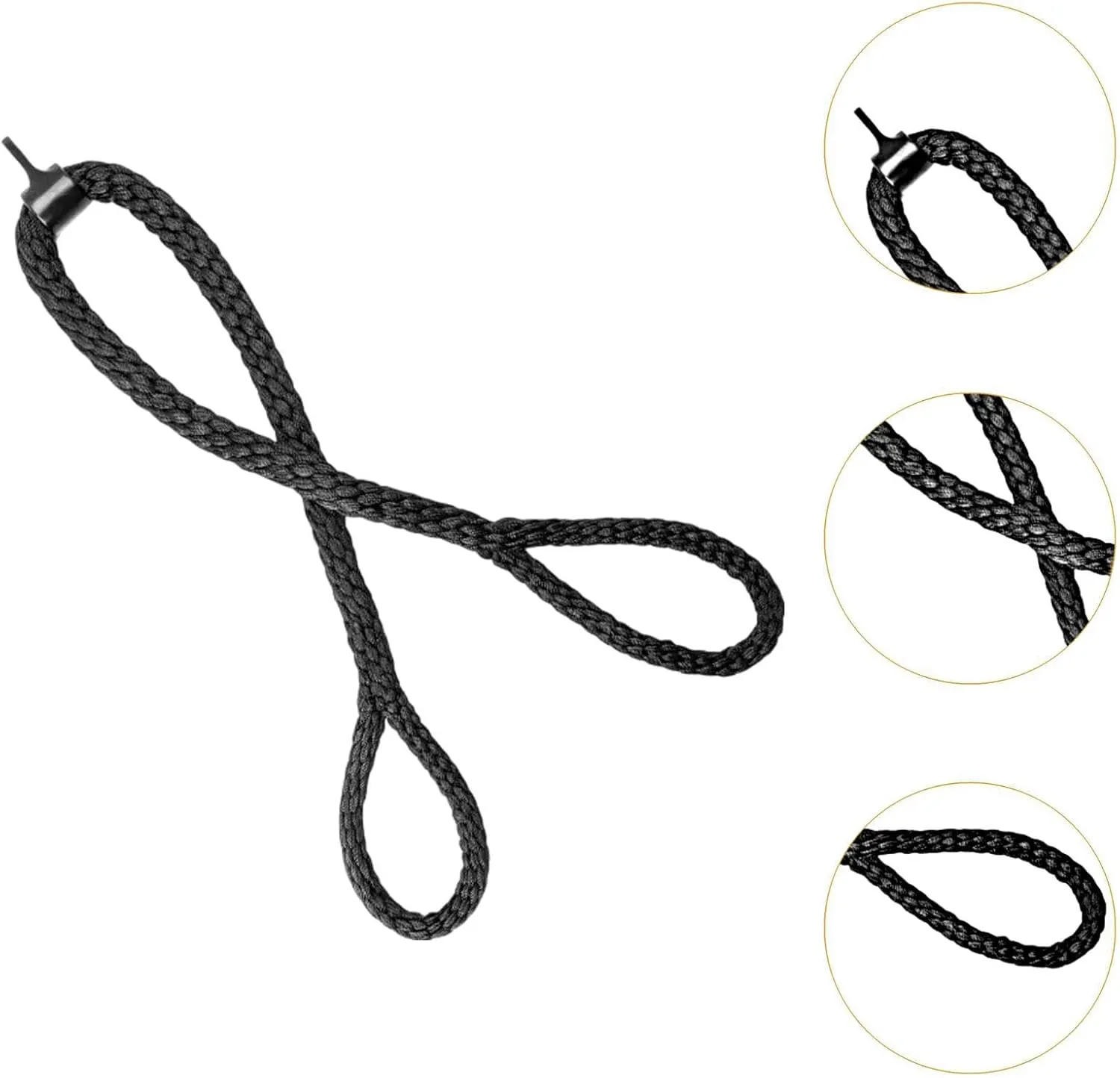 Pulley System Gym Pull Down Rope Accessories Lightweight Ergonomic for Press Down Cable Machine Multipurpose Braided Nylon
