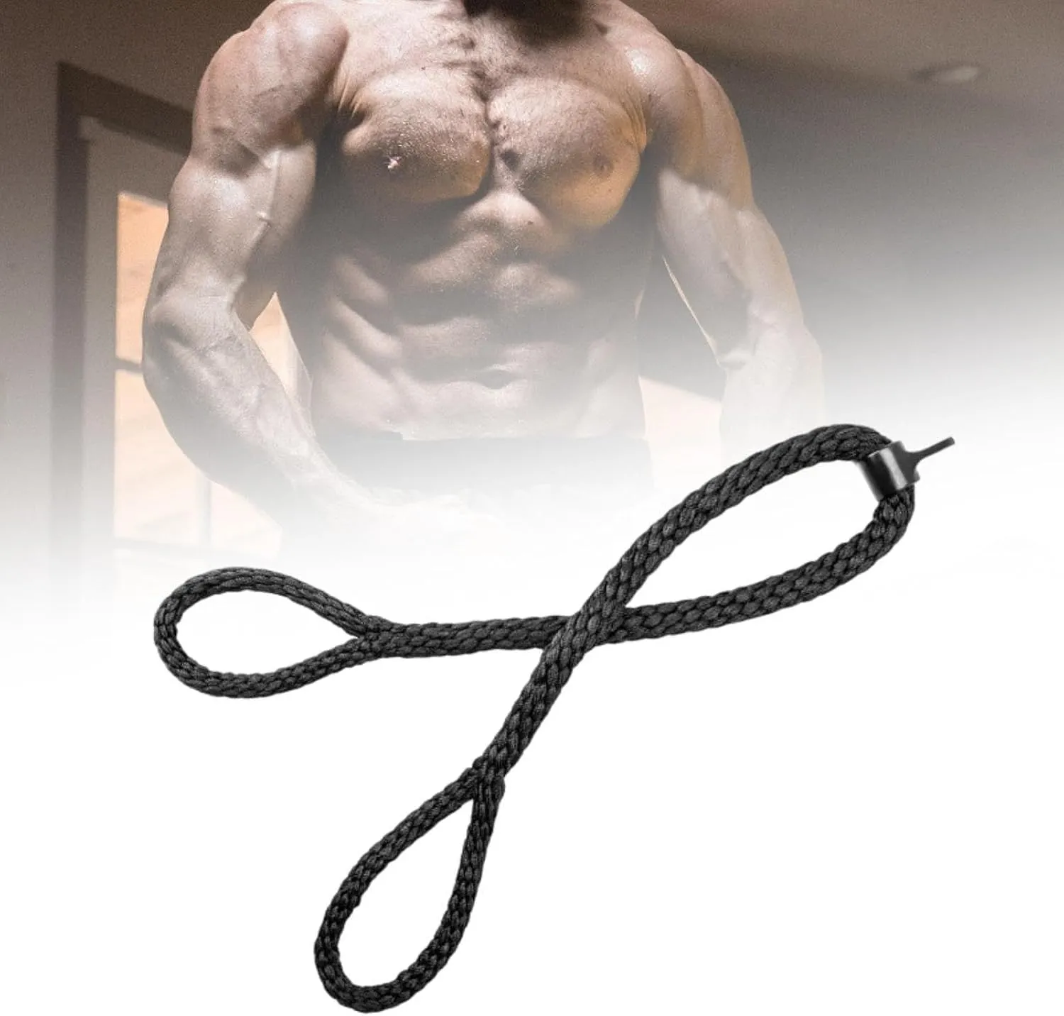 Pulley System Gym Pull Down Rope Accessories Lightweight Ergonomic for Press Down Cable Machine Multipurpose Braided Nylon