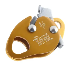 Pwshymi Aviation Aluminum SelfBraking Stop Descender Rappel Ring Climbing Rope Grab Rope Clamp Grab Durable Portable for Mountaineering,Rock Climbing,Rappel System, Pwshymigmoyqh1pi3