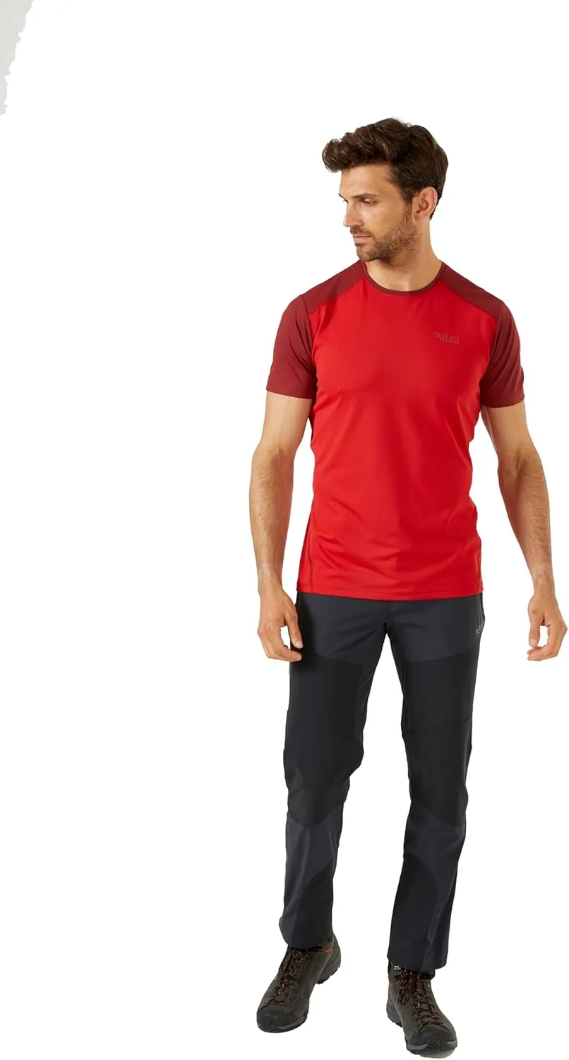Rab Men's Force Tee - Lightweight T-Shirt for Hiking, Climbing, & Trail Running