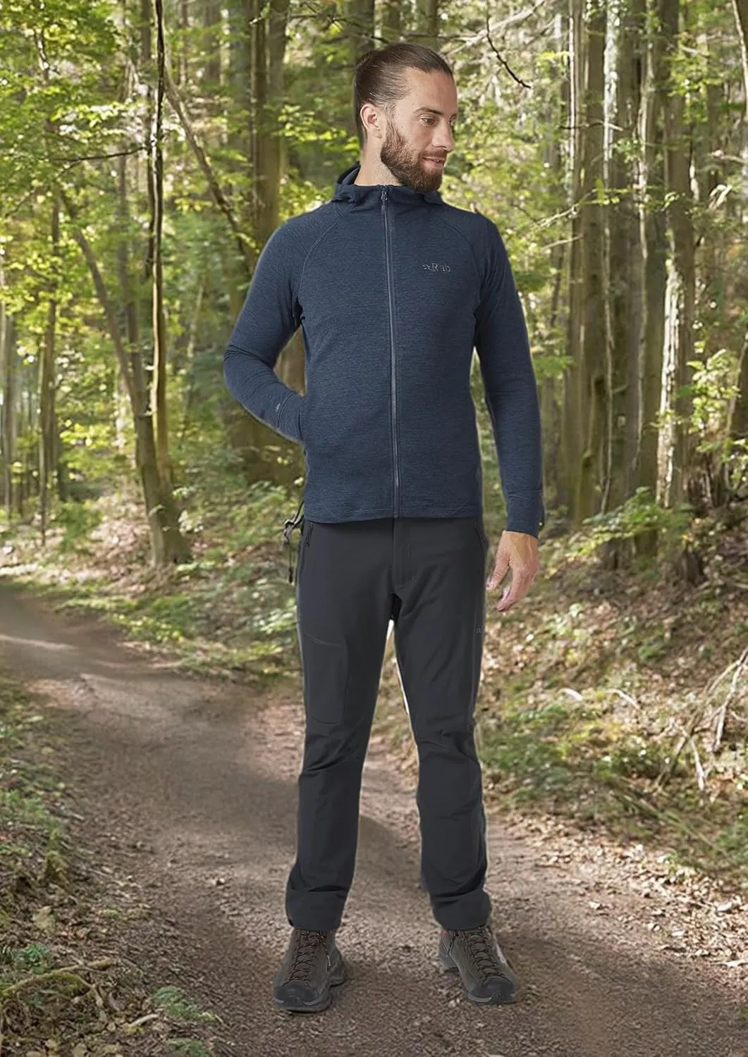 Rab Men's Nexus Hoody - Full-Zip Lightweight Fleece Jacket for Hiking & Climbing