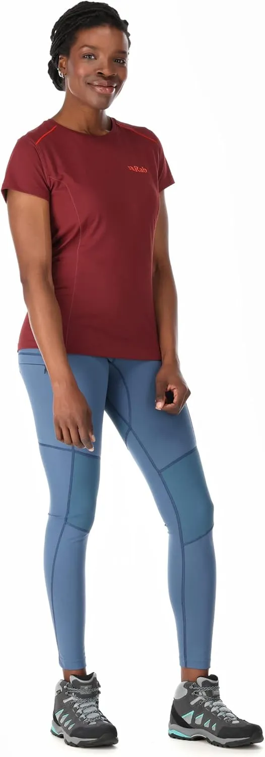 Rab Women's Horizon Tights Moisture-Wicking Durable Leggings for Hiking, Trail Running, and Climbing